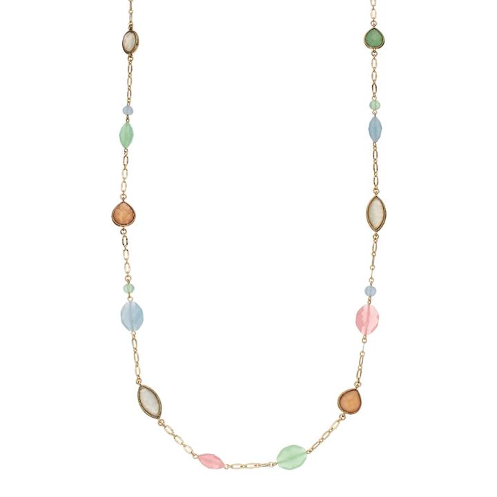 Napier Colorful Bead Long Station Necklace, Women's, Multicolor