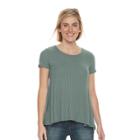 Women's Sonoma Goods For Life&trade; Textured Swing Tee, Size: Xxl, Med Green