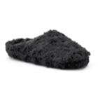 So&reg; Women's Plush Scuff Slippers, Size: Medium, Black