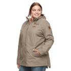 Plus Size Columbia Cedar Grove Flannel-lined Rain Jacket, Women's, Size: 2xl, Lt Green