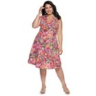 Plus Size Suite 7 Floral Halter Dress, Women's, Size: 16 W, Pink