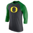 Men's Nike Oregon Ducks Tri-blend Raglan Tee, Size: Xxl, Grey