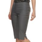 Women's Apt. 9&reg; Brynn Pull-on Skimmer Shorts, Size: 16, Dark Grey
