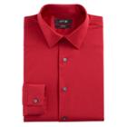 Big & Tall Apt. 9&reg; Premier Flex Collar Stretch Dress Shirt, Men's, Size: 18.5 38/9t, Dark Red