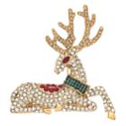 Dana Buchman Gold Tone Simulated Crystal Reindeer Pin, Women's, Multicolor