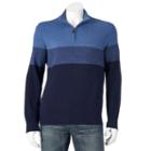 Big & Tall Dockers Classic-fit Colorblock Comfort Touch Quarter-zip Sweater, Men's, Size: 2xb, Blue