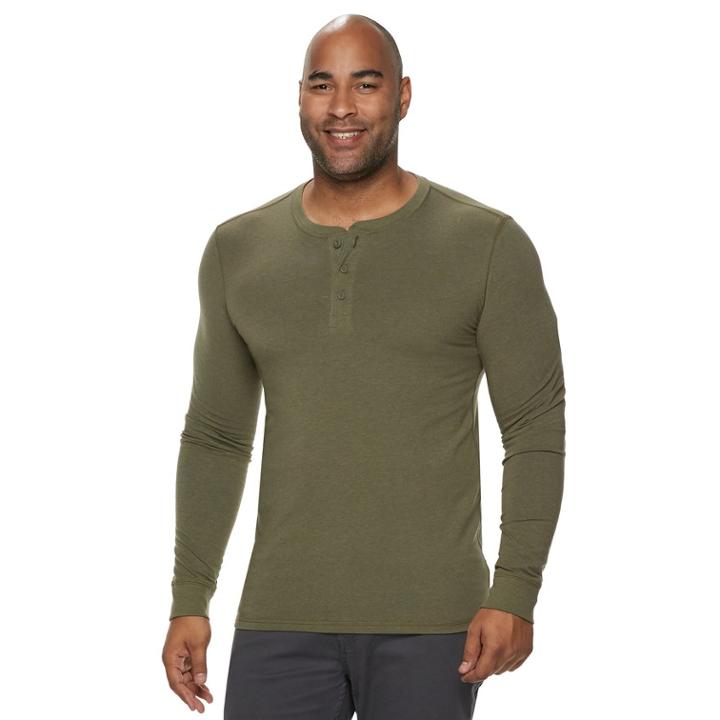 Men's Sonoma Goods For Life&trade; Supersoft Modern-fit Henley, Size: 4xb, Med Brown