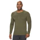 Men's Sonoma Goods For Life&trade; Supersoft Modern-fit Henley, Size: 4xb, Med Brown