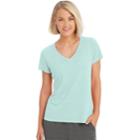Women's Champion Authentic Burnout Short Sleeve Tee, Size: Small, Med Blue
