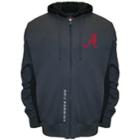 Men's Franchise Club Alabama Crimson Tide Hooded Shade Jacket, Size: Medium, Grey