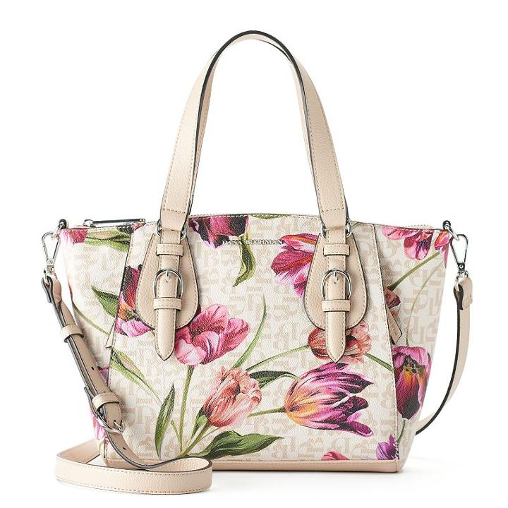 Dana Buchman Robin Double Buckle Satchel, Women's, Med Beige