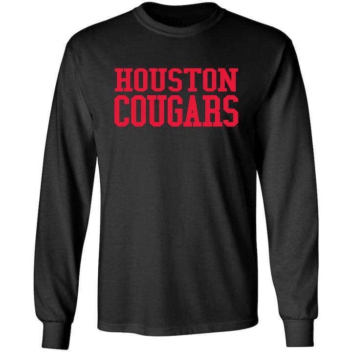 Men's Houston Cougars Side By Side Tee, Size: Xl, Black
