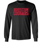 Men's Houston Cougars Side By Side Tee, Size: Xl, Black