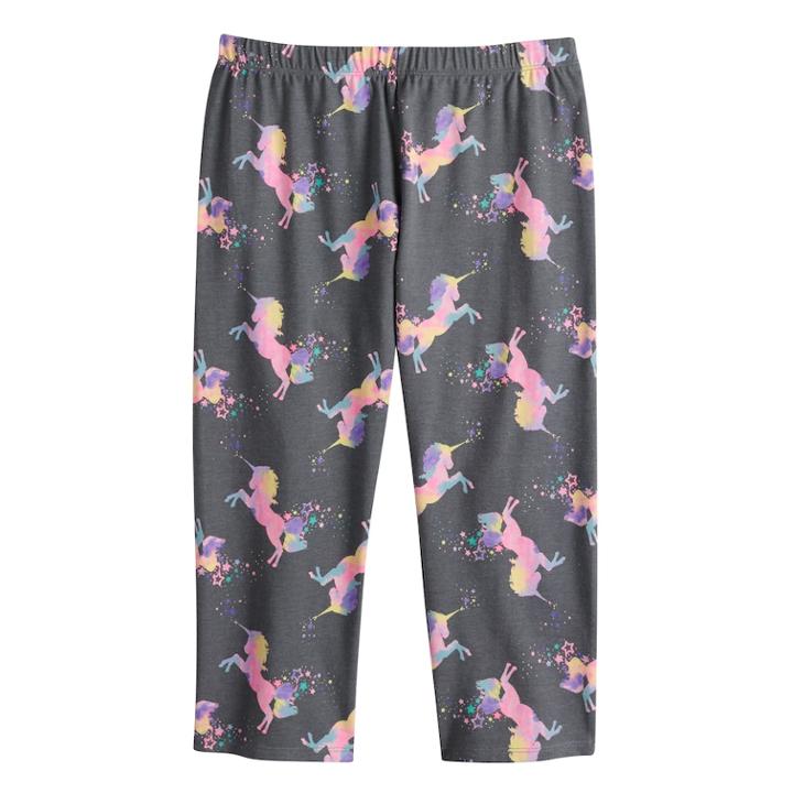 Girls 7-16 So® Core Capri Leggings, Size: 10, Med Grey