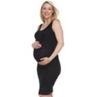 Maternity A:glow Essential Ruched Sheath Dress, Women's, Size: Xl-mat, Black