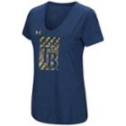 Women's Under Armour Tampa Bay Rays Heat Gear Streak Tee, Size: Xlrg Av/rg, Blue