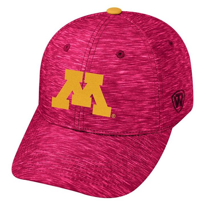Adult Minnesota Golden Gophers Warp Speed Adjustable Cap, Men's, Dark Red