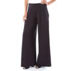 Women's Ab Studio Pleated Wide-leg Dress Pants, Size: Xlrg Av/rg, Black