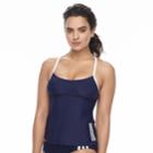 Women's Adidas Core D-cup Tankini Top, Size: Small, Blue (navy)