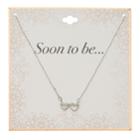 Silver Tone Mr. & Mrs. Double Heart Necklace, Women's