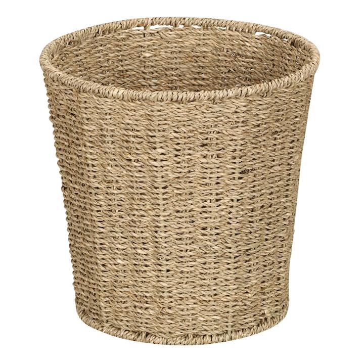 Household Essentials Seagrass Wicker Wastebasket, Adult Unisex, Brown