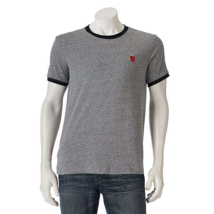 Men's Peanuts Snoopy Tee, Size: Medium, Grey