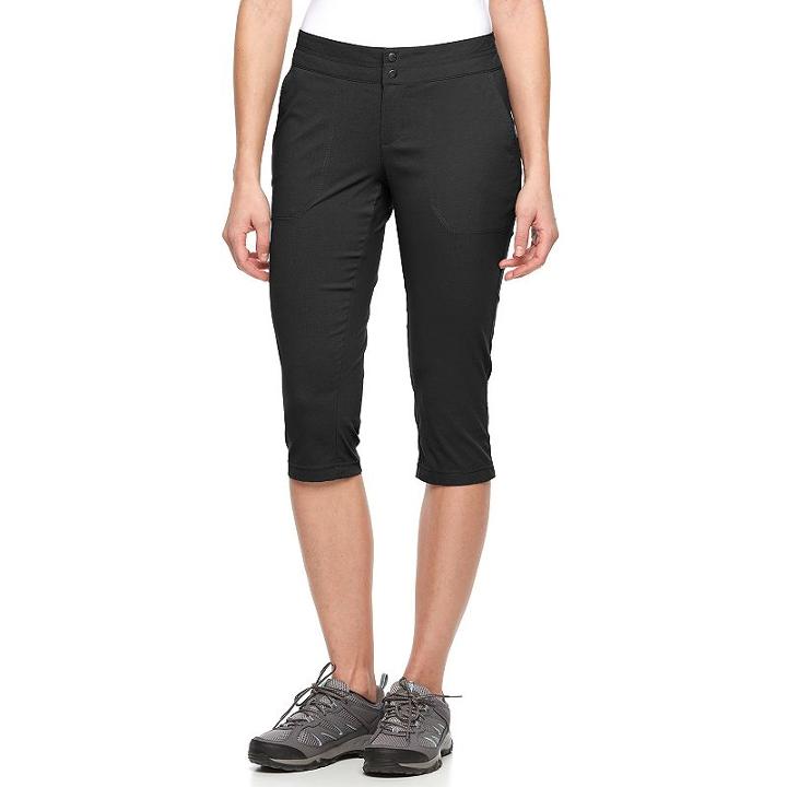 Women's Columbia Zephyr Heights Woven Capris, Size: 4, Grey (charcoal)