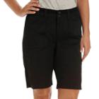 Women's Lee Avery Cargo Bermuda Shorts, Size: 8 - Regular, Black