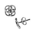 Sterling Silver Knot Stud Earrings, Women's