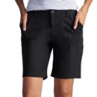 Petite Lee Delaney Relaxed Fit Bermuda Shorts, Women's, Size: 12 Petite, Black