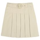Girls 4-20 & Plus Size French Toast School Uniform Belt Pleated Skort, Girl's, Size: 10, Beig/green (beig/khaki)
