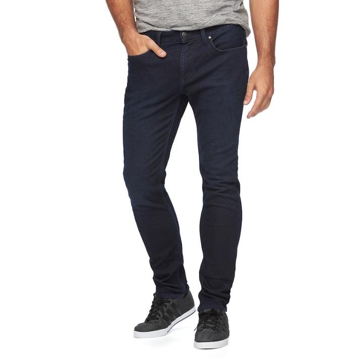 Men's Marc Anthony Luxury+ Slim-fit Straight Stretch Jeans, Size: 33x36, Dark Blue