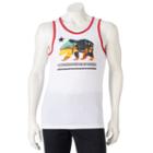 Men's Cali Bear Tank Top, Size: Large, White