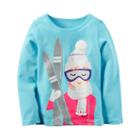Girls 4-8 Carter's Graphic Thermal Tee, Size: 7, Turquoise/blue (turq/aqua)