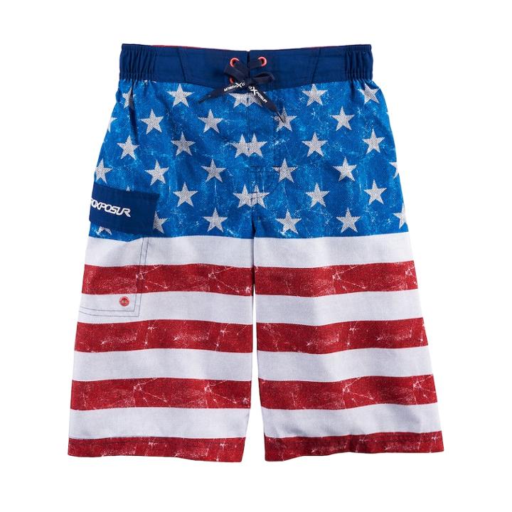 Boys 8-20 Zeroxposur Wicked Glory Swim Trunks, Size: Large, White