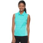 Women's Fila Sport&reg; Sleeveless Knit Golf Polo, Size: Large, Turquoise/blue (turq/aqua)