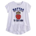 Disney D-signed Descendants 2 Girls 7-16 Rotten To The Core Embellished High-low Tee, Size: Medium, White