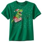 Boys 8-20 Dino Santa Tee, Boy's, Size: Medium, Yellow Oth