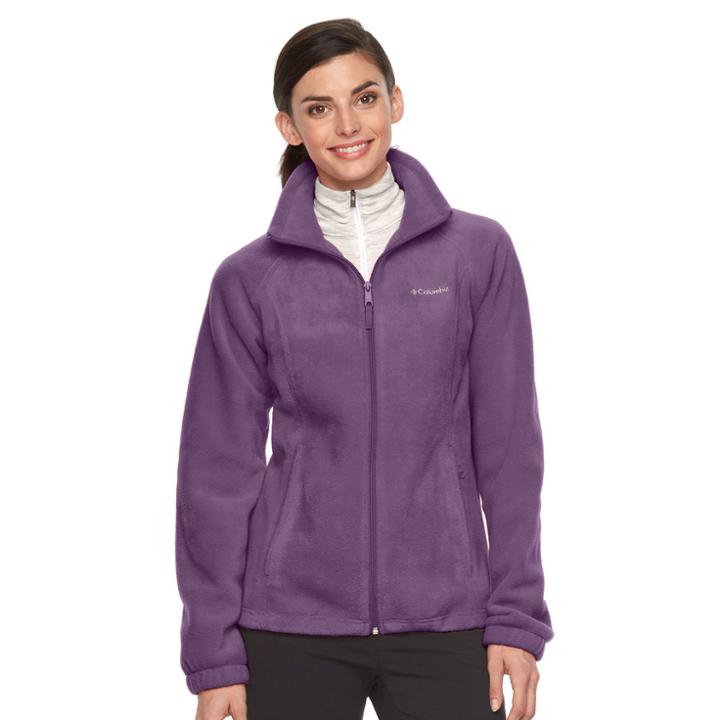 Women's Columbia Three Lakes Fleece Jacket, Size: Small, Purple