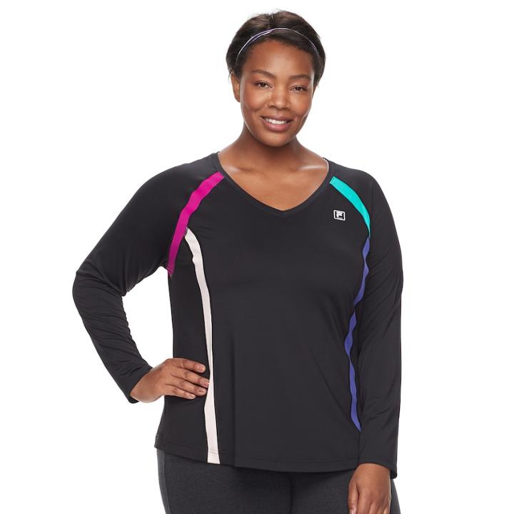 Plus Size Tek Gear Colorband Tee, Women's, Size: 2xl, Black