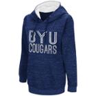 Women's Campus Heritage Byu Cougars Throw-back Pullover Hoodie, Size: Medium, Blue (navy)