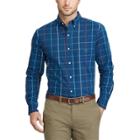 Big & Tall Chaps Regular-fit Stretch Easy-care Button-down Shirt, Men's, Size: 3xb, Blue