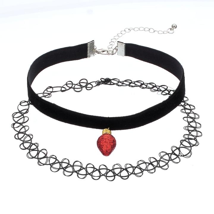 Holiday Light Bulb Choker Set, Teens, Multicolor