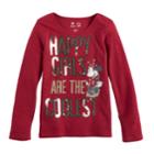 Disney's Minnie Mouse Girls 4-7 Happy Girls Are The Coolest Graphic Long Sleeve Tee By Jumping Beans&reg;, Size: 6x, Med Red