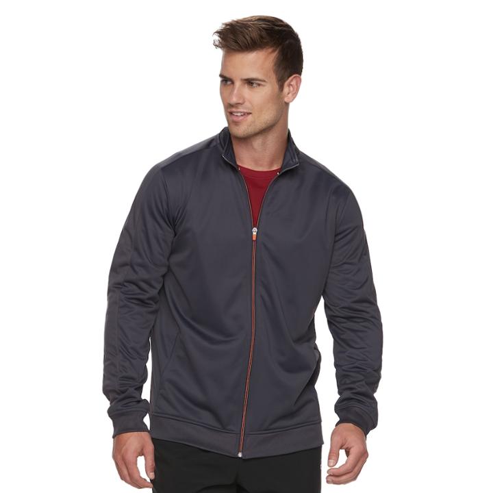 Men's Tek Gear&reg; Tricot Jacket, Size: Medium, Dark Grey
