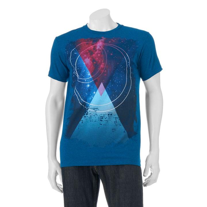 Men's Apt. 9® Space Totem Tee, Size: Large, Turquoise/blue (turq/aqua)