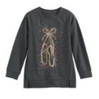 Girls 4-12 Sonoma Goods For Life&trade; Long-sleeve Raglan Tunic, Size: 12, Dark Grey