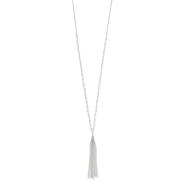 Lc Lauren Conrad Fringe Pendant Necklace, Women's, White