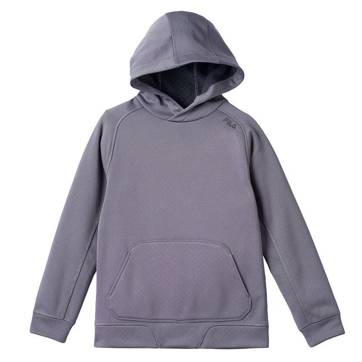 Boys 8-20 Fila Sport&reg; Alpha Fleece Hoodie, Boy's, Size: S(8), Dark Grey
