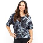Women's Balance Collection Goldie Open Twist Back Top, Size: Xl, Grey (charcoal)